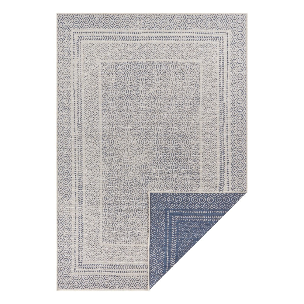 Modro-biely vonkajší koberec Ragami Berlin 160 x 230 cm