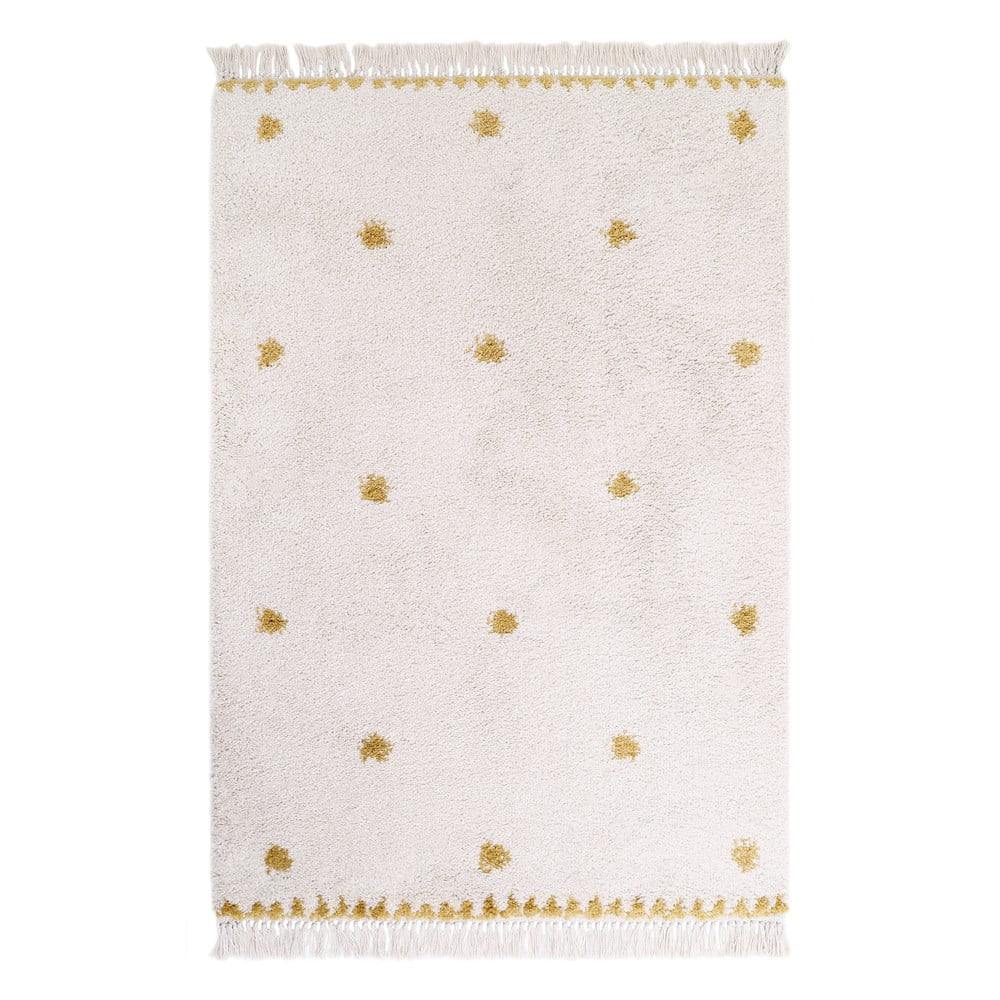 Béžovo-žltý koberec Nattiot Wooly 120 x 170 cm