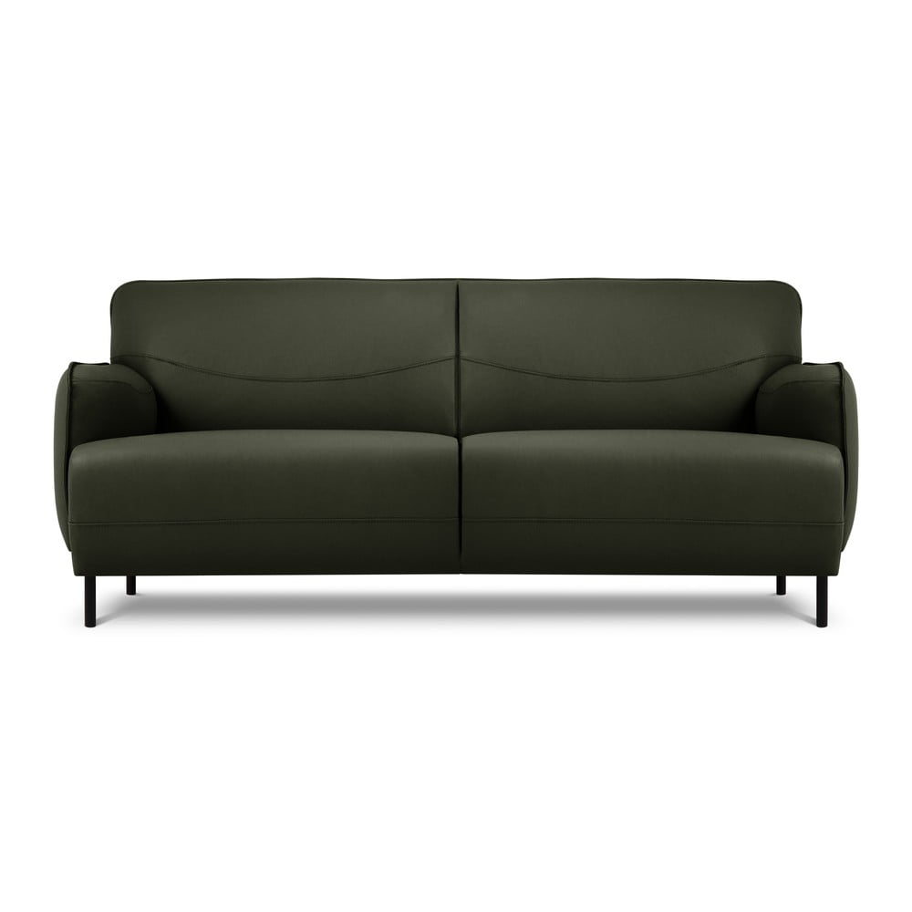 Zelená kožená pohovka Windsor  Co Sofas Neso 175 x 90 cm