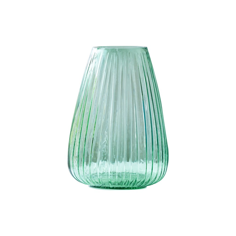 Zelená sklenená váza Bitz Kusintha výška 22 cm