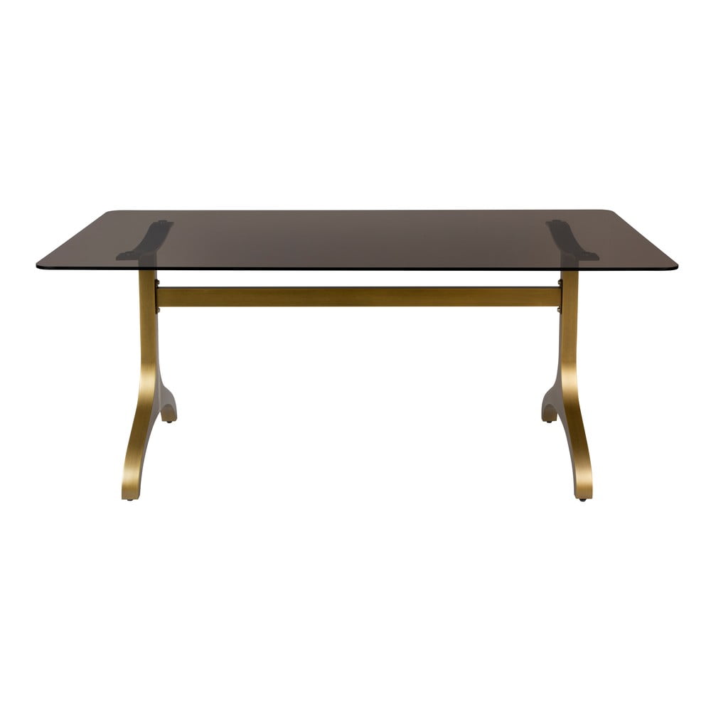 Jedálenský stôl so sklenenou doskou Dutchbone Sansa 180 x 90 cm