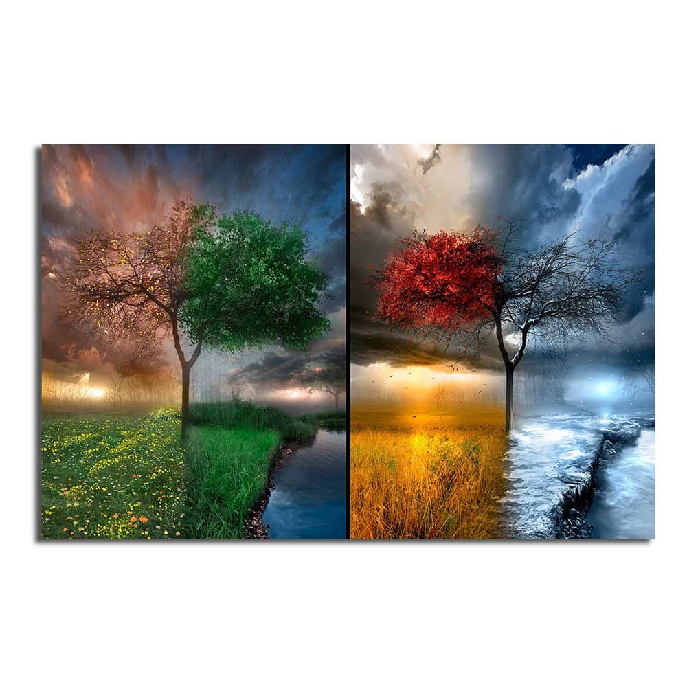 Obraz na plátne Seasons 70 × 45 cm