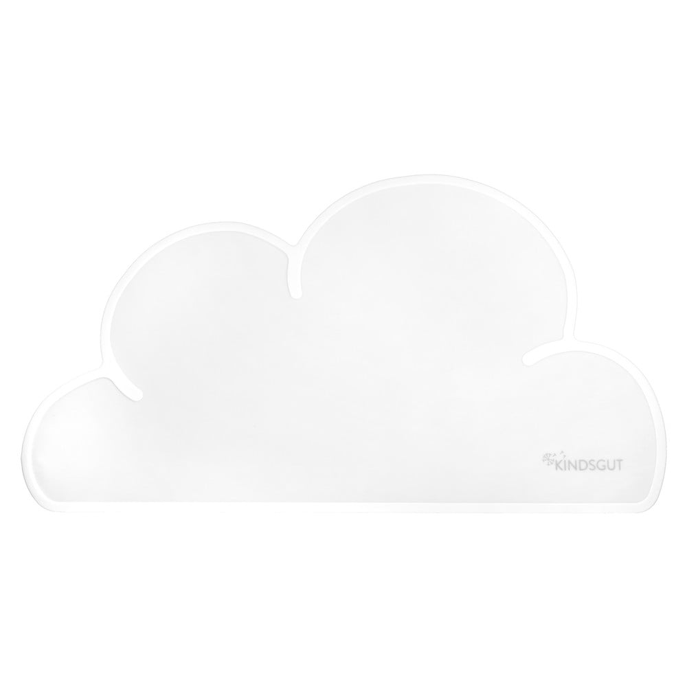 Biele silikónové prestieranie Kindsgut Cloud 49 x 27 cm