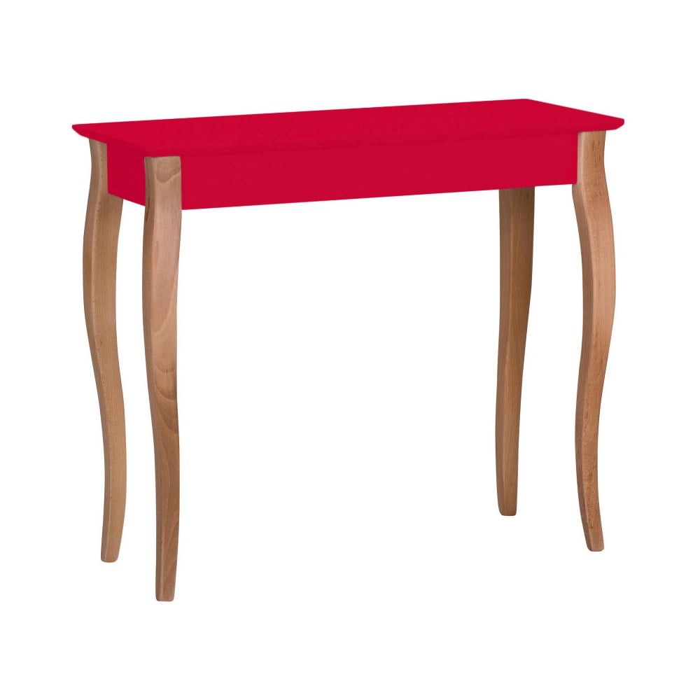 Červený konzolový stolík Ragaba Lillo šírka 85 cm