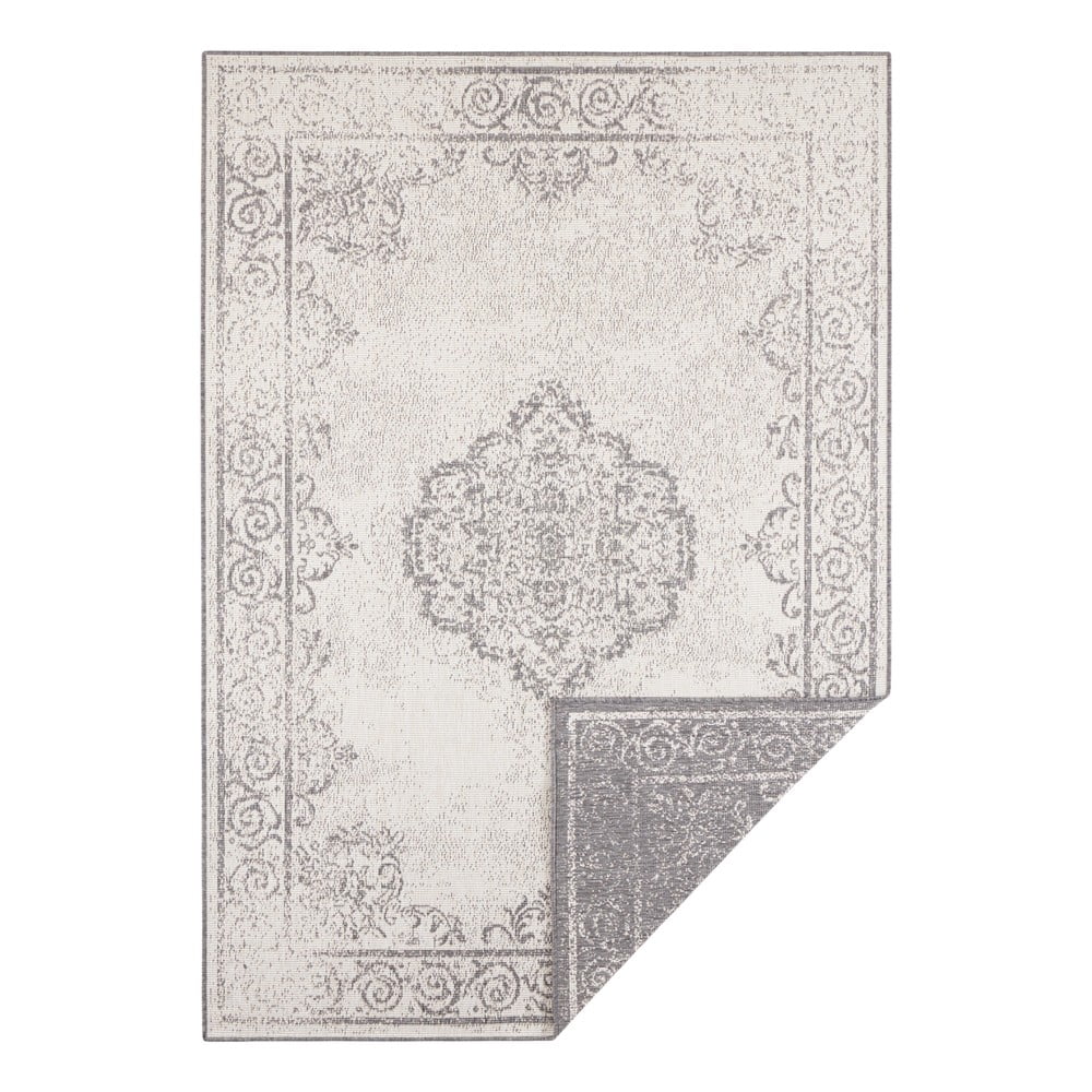 Sivo-krémový vonkajší koberec NORTHRUGS Cebu 120 x 170 cm