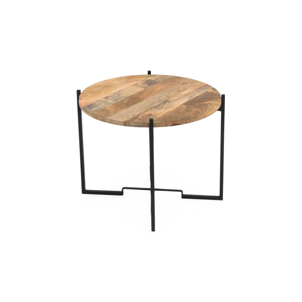 Konferenčný stolík so železnou konštrukciou WOOX LIVING Fera ⌀ 63 cm