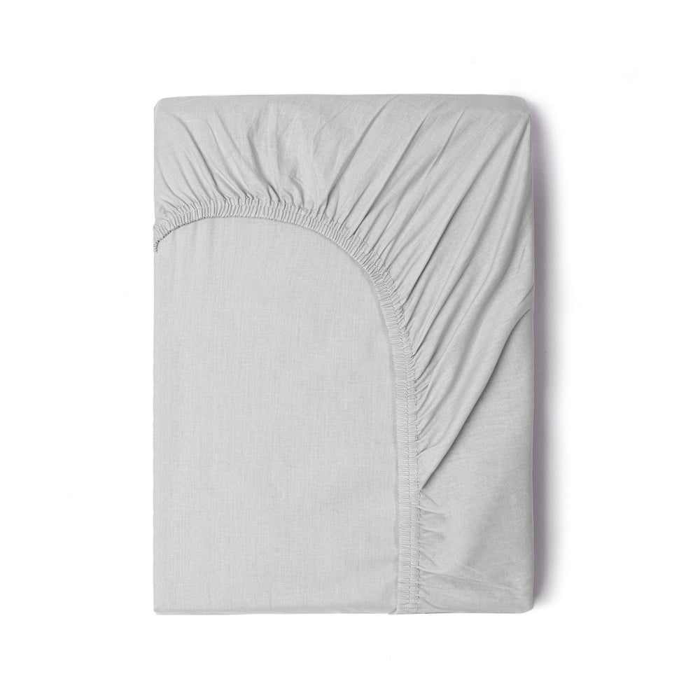 Sivá bavlnená elastická plachta Good Morning 140 x 200 cm