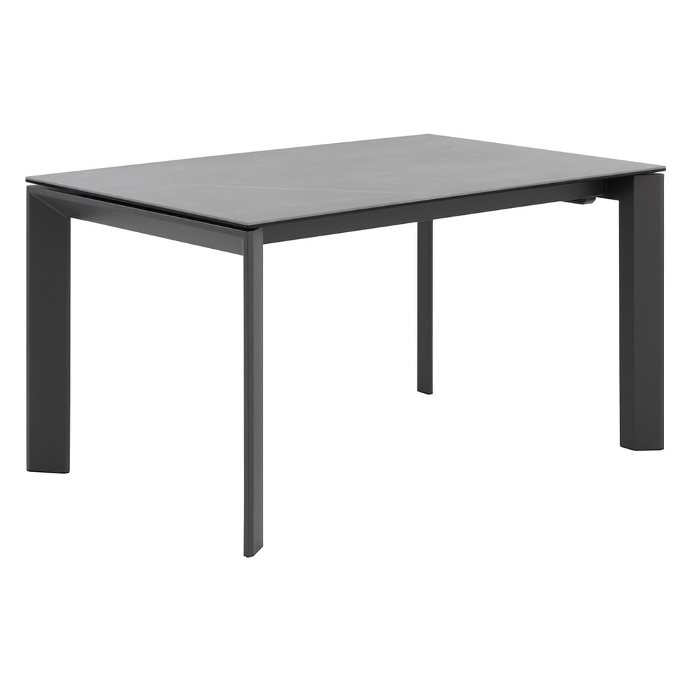 Antracitovosivý rozkladací jedálenský stôl sømcasa Tamara 160 x 90 cm