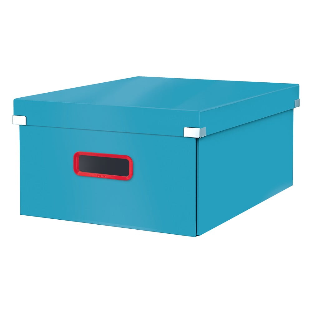 Modrá úložná škatuľa Leitz Cosy Click  Store dĺžka 48 cm