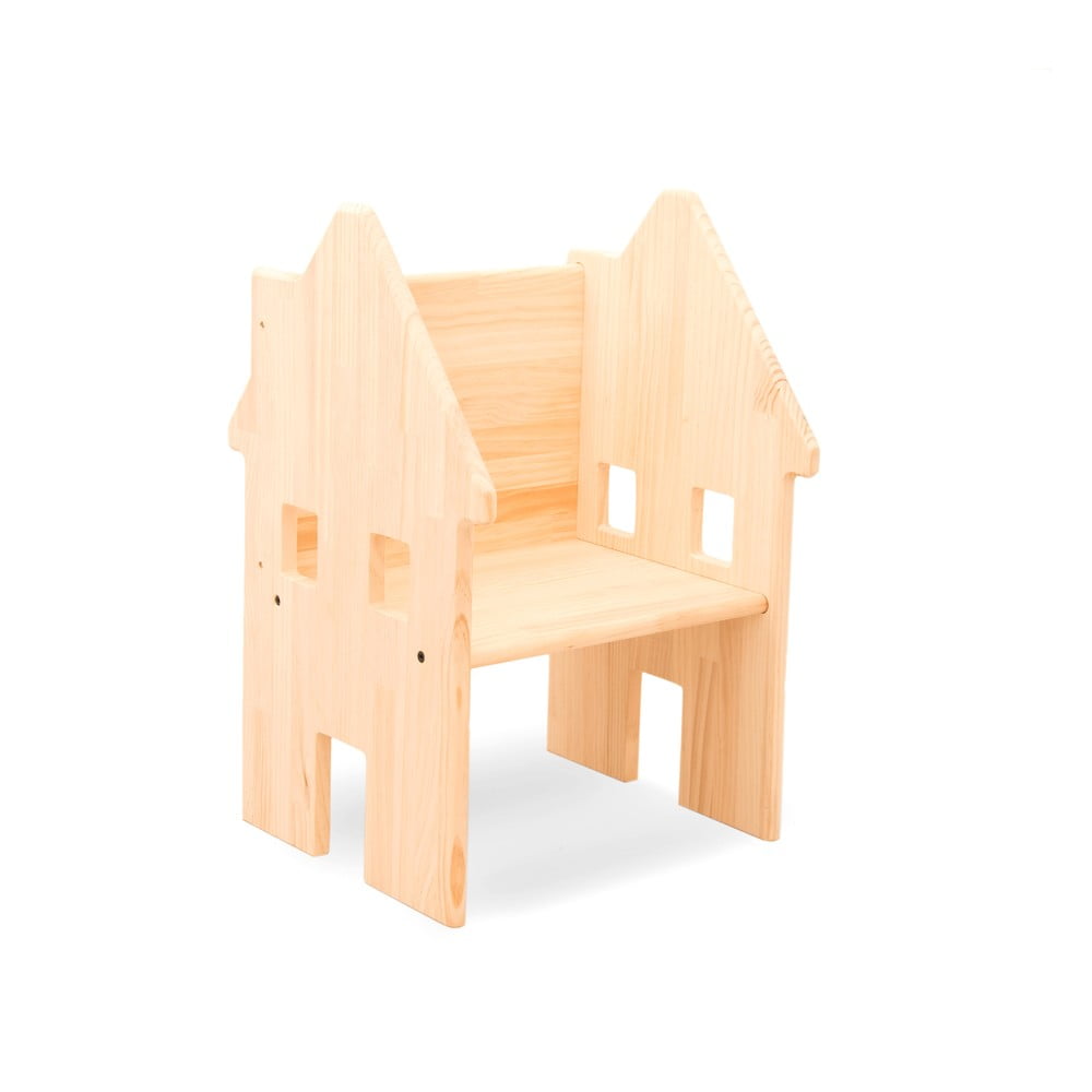 Detská stolička z masívnej borovice Little Nice Things HappyHouse