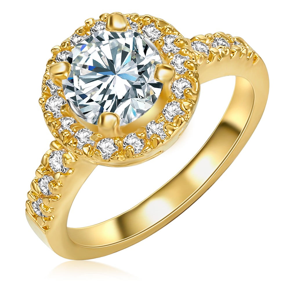 Dámsky prsteň zlatej farby Runaway Bride 56