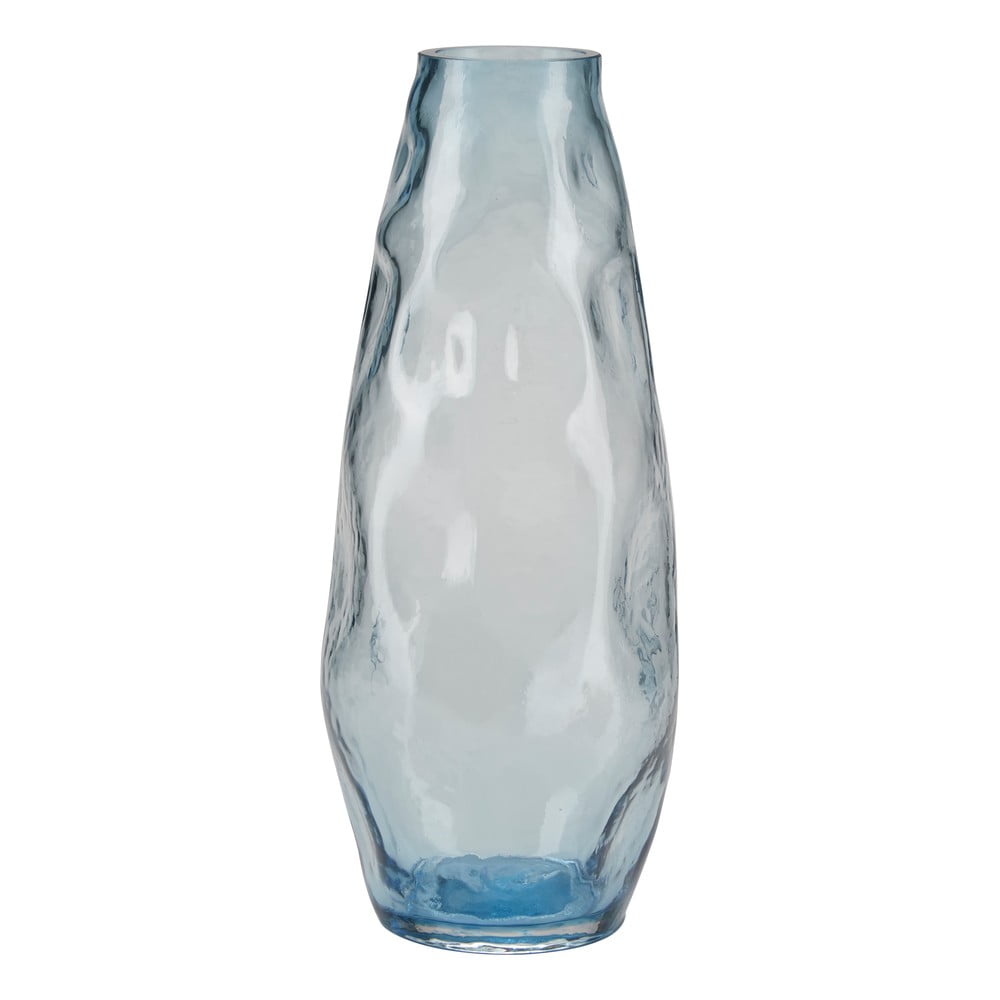 Svetlomodrá sklenená váza Bahne  CO výška 28 cm