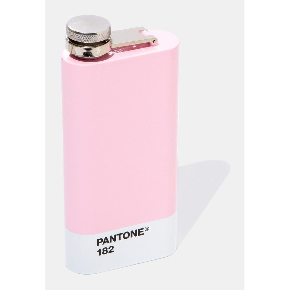 Ružová ploská fľaša Pantone 150 ml