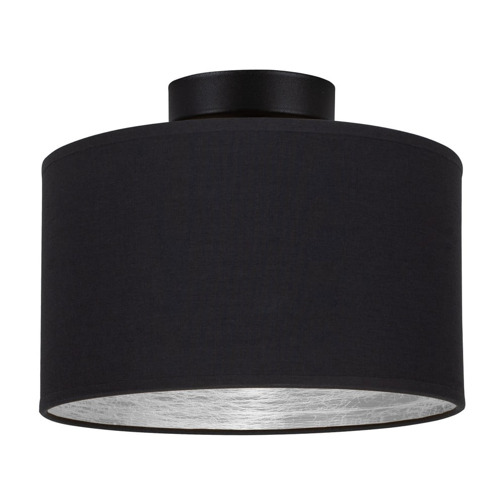 Stropné svietidlo v čierno-striebornej farbe Bulb Attack Tres ⌀ 25 cm