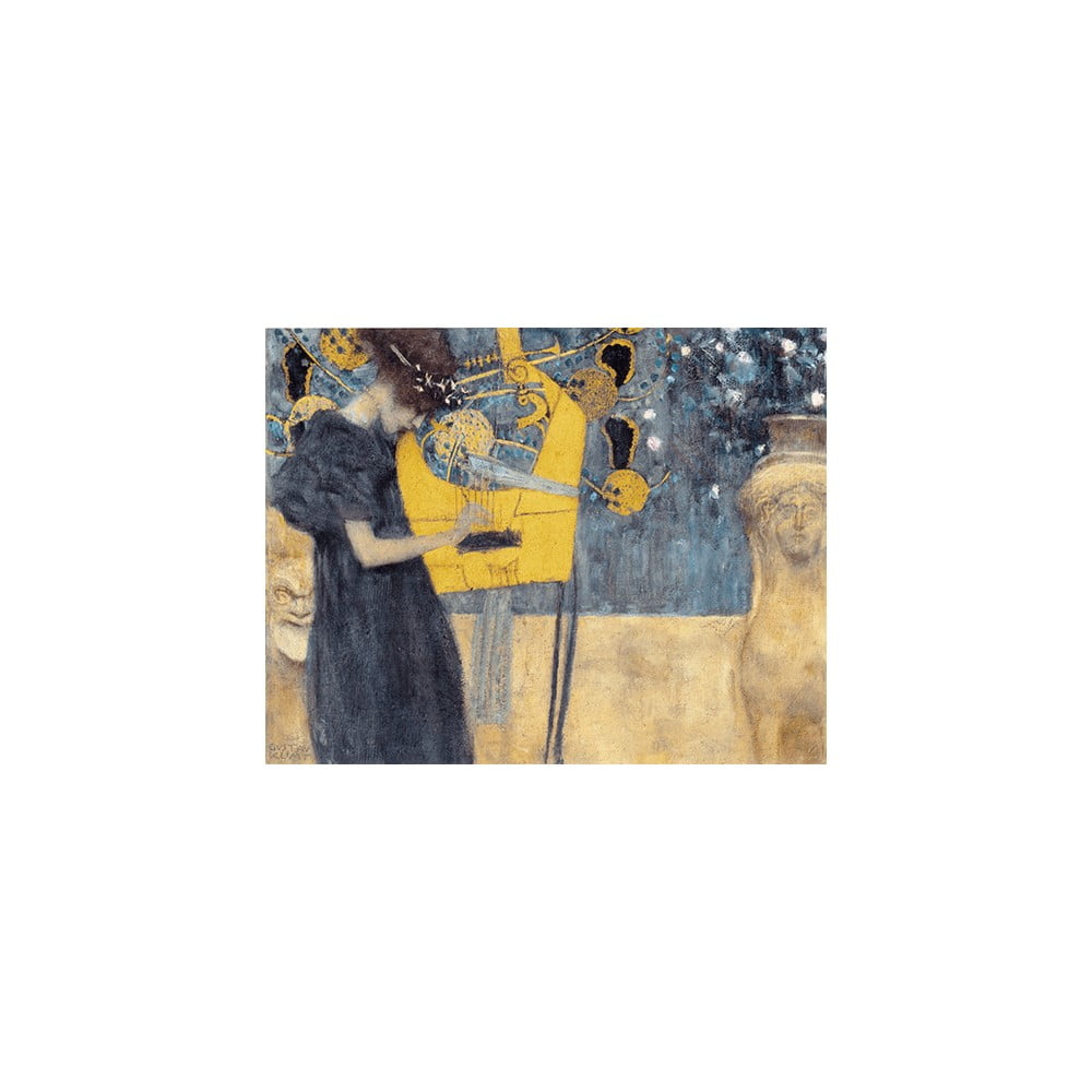 Reprodukcia obrazu Gustav Klimt - Music 70 × 55 cm