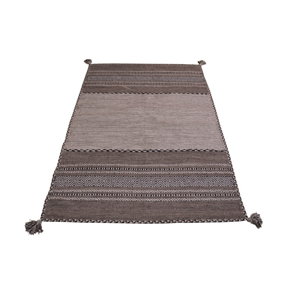 Sivo-béžový bavlnený koberec Webtappeti Antique Kilim 160 x 230 cm