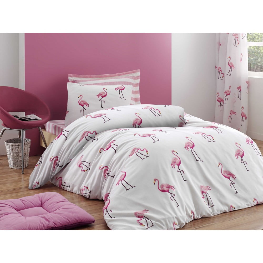 Obliečky na jednolôžko Flamingo 140 × 200 cm