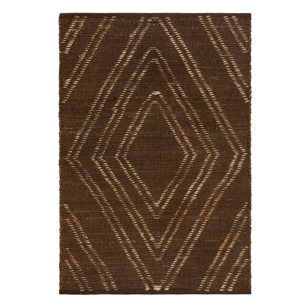 Hnedý jutový koberec Flair Rugs Trey 120 x 170 cm