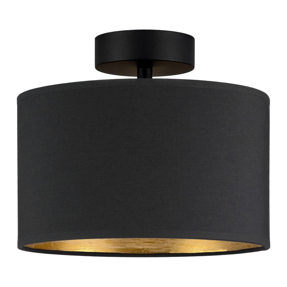 Stropné svietidlo v čierno-zlatej farbe Bulb Attack Tres ⌀ 25 cm