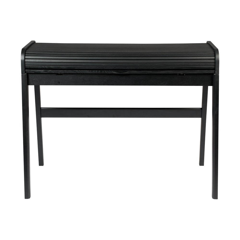Čierny písací stôl s výsuvnou doskou Zuiver Barbier dĺžka 110 cm