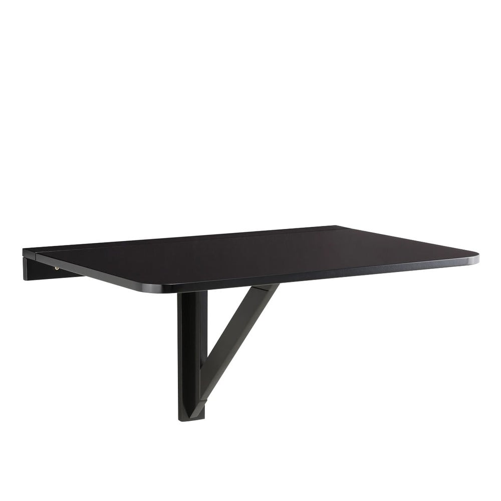 Čierny skladací stôl na stenu Støraa Trento 56 × 80 cm