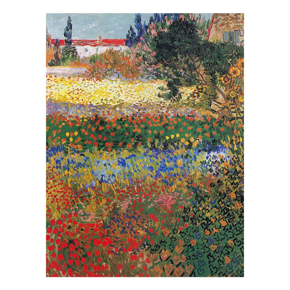 Reprodukcia obrazu Vincenta van Gogha - Flower garden 40 x 30 cm