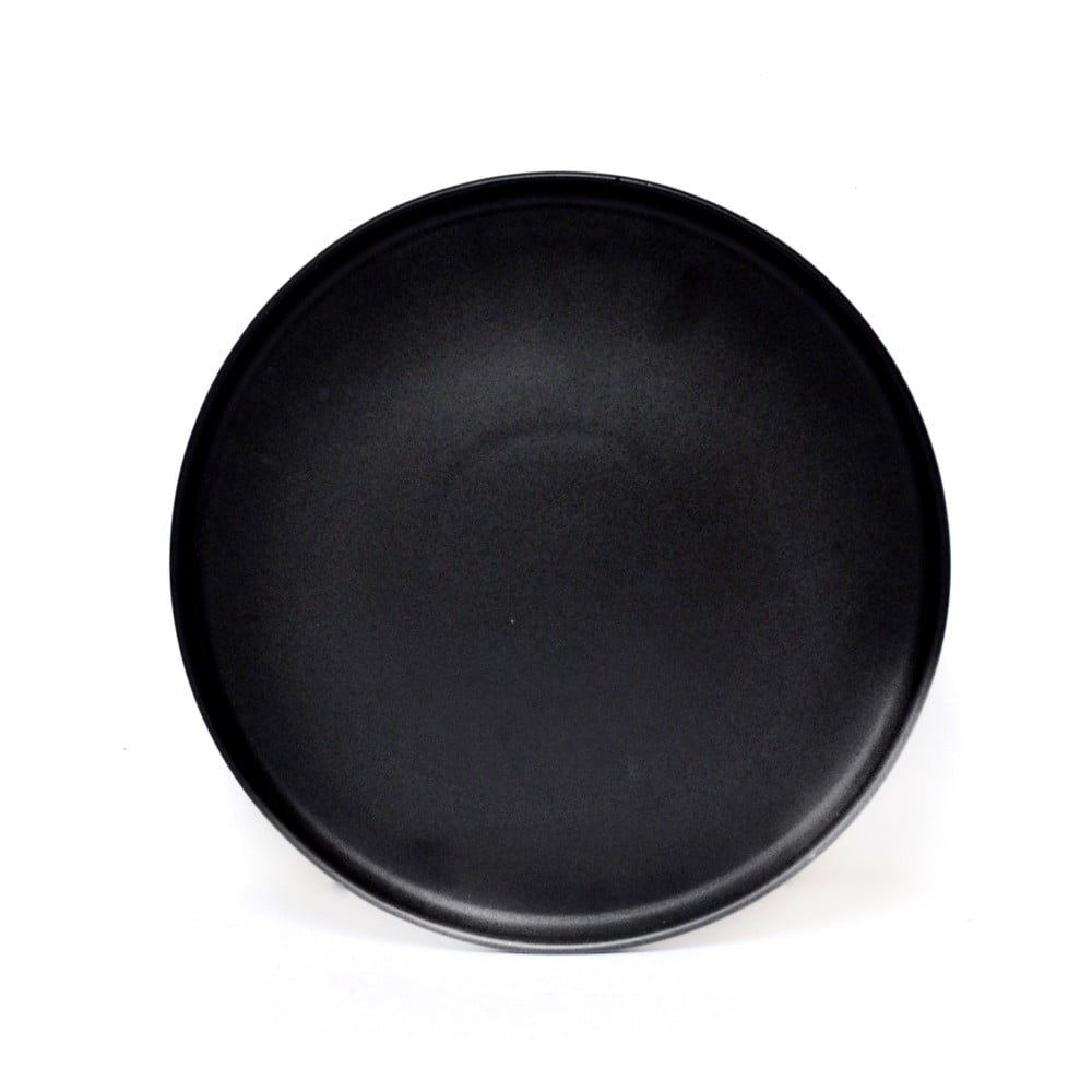 Čierny kameninový veľký tanier ÅOOMI Luna ø 275 cm