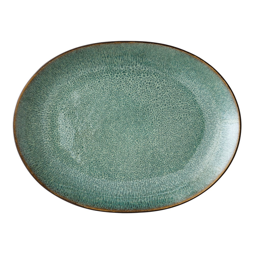 Zelený kameninový servírovací tanier Bitz Mensa 30 x 225 cm