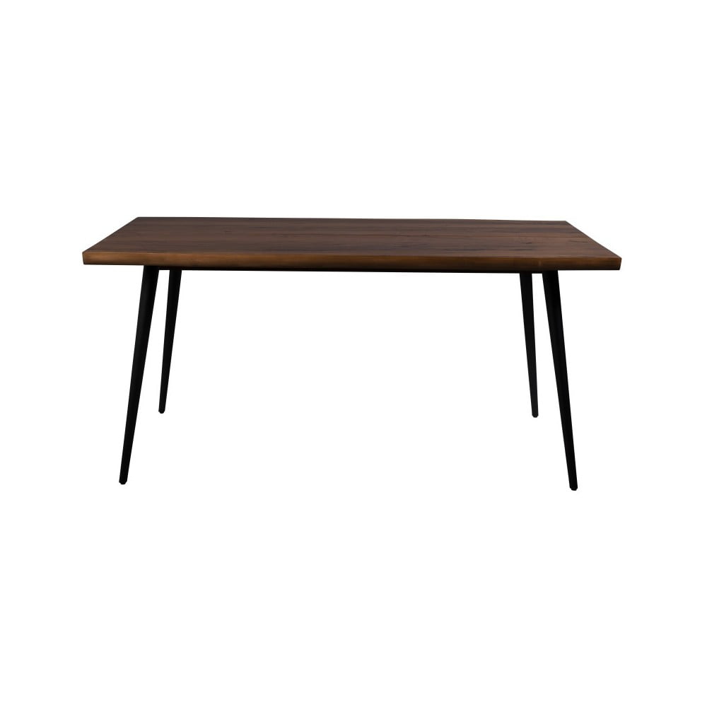 Jedálenský stôl s čiernymi oceľovými nohami Dutchbone Alagon Land 160 x 90 cm