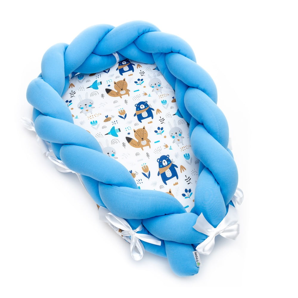 Bavlnené hniezdočko s odnímateľným mantinelom T-TOMI Blue Bears
