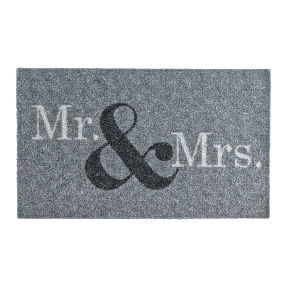 Sivá rohožka Zala Living Design Mr and Mrs 50 × 70 cm