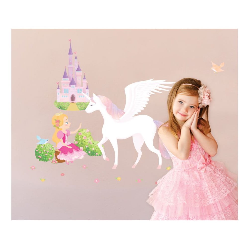 Sada samolepiek Ambiance Princess Unicorn and Castle