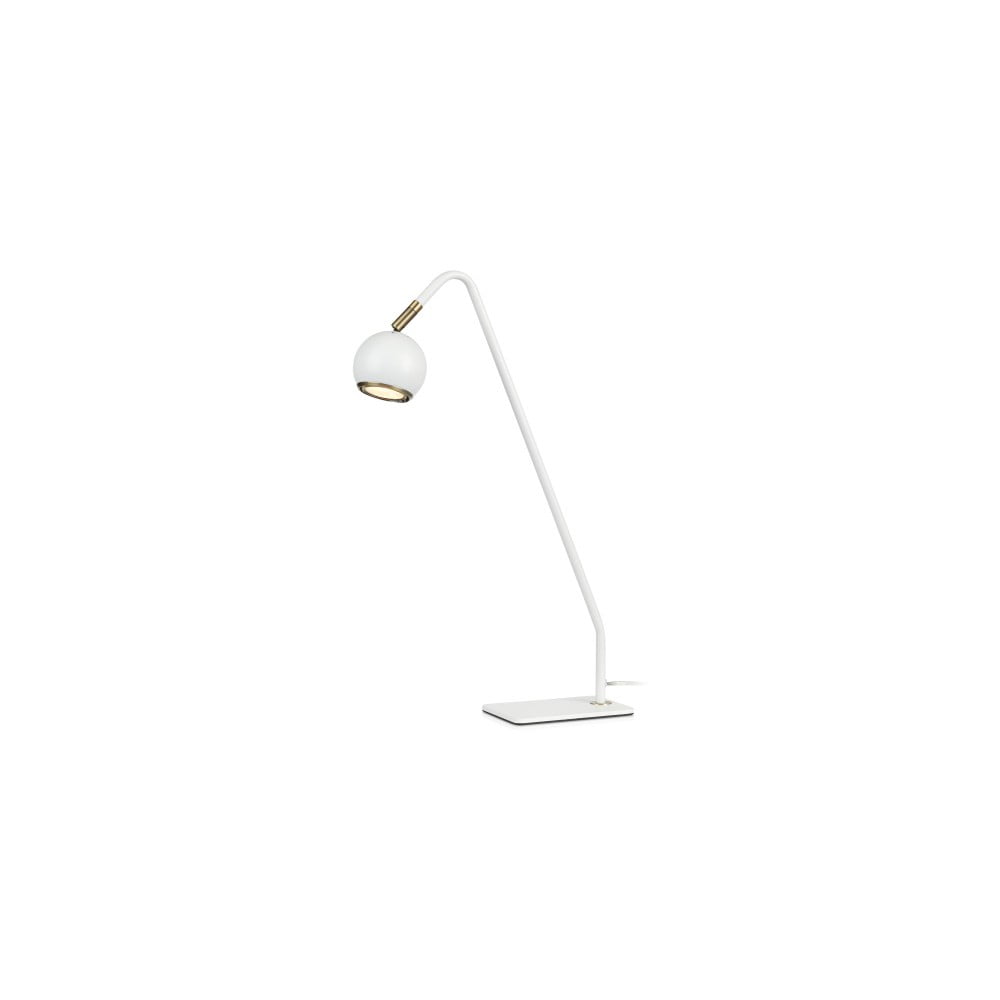 Biela stolová lampa Markslöjd Coco výška 47 cm