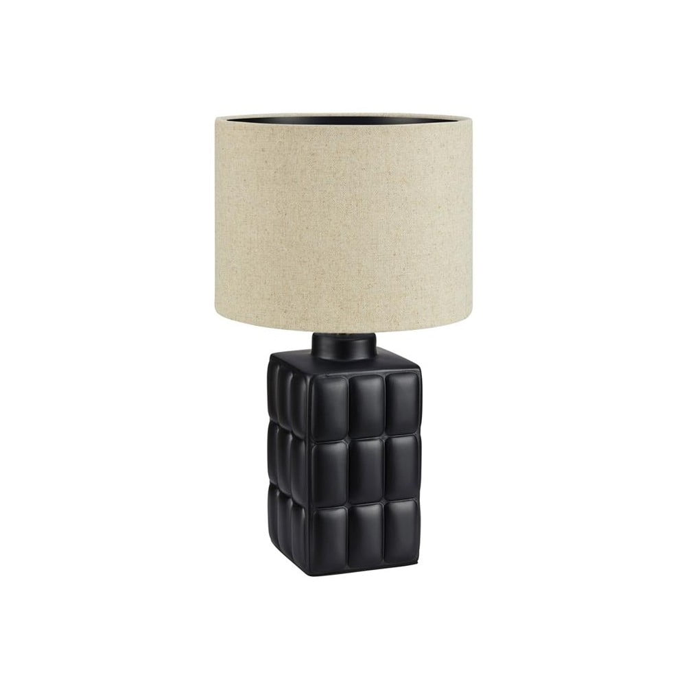 Béžovo-čierna stolová lampa Markslöjd Cuscini výška 58 cm