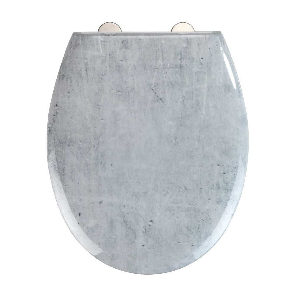 WC sedadlo s jednoduchým zatváraním Wenko Easy Concrete 445 × 37 cm