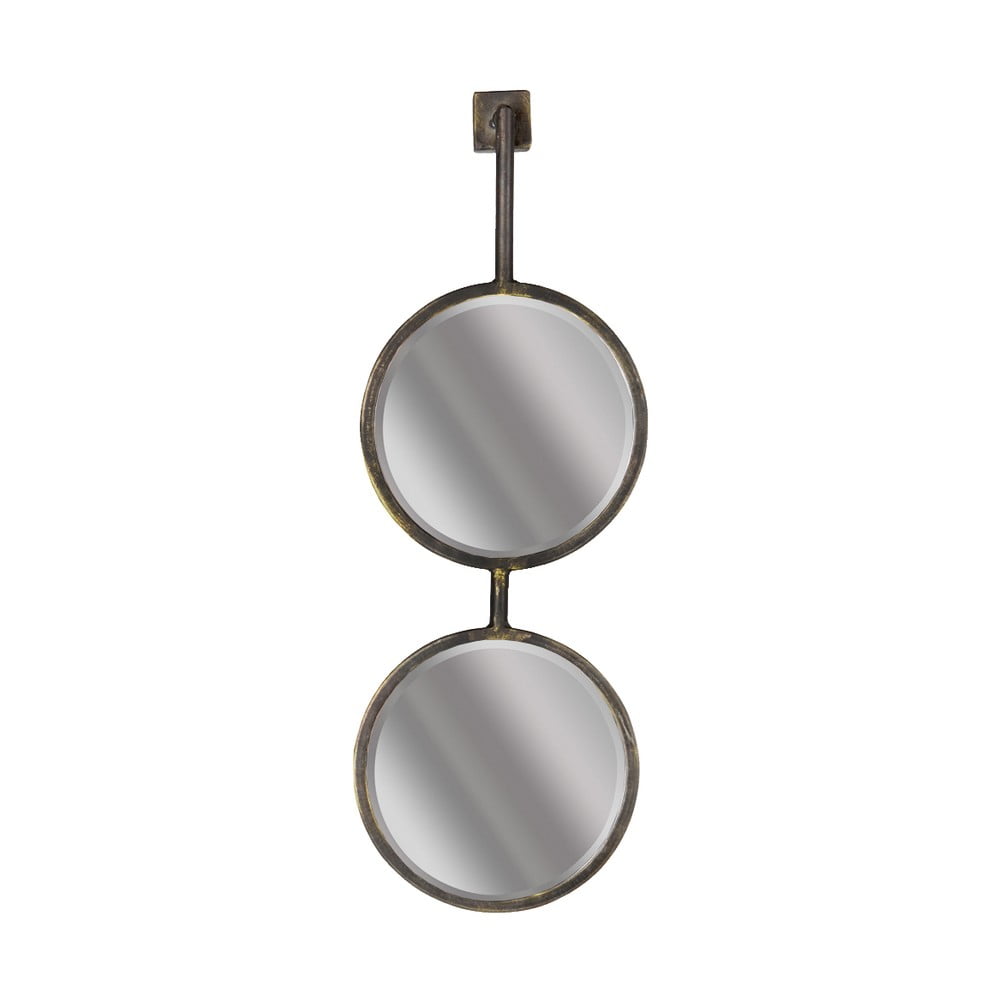 Dvojité okrúhle nástenné zrkadlo BePureHome Chain dĺžka 58 cm