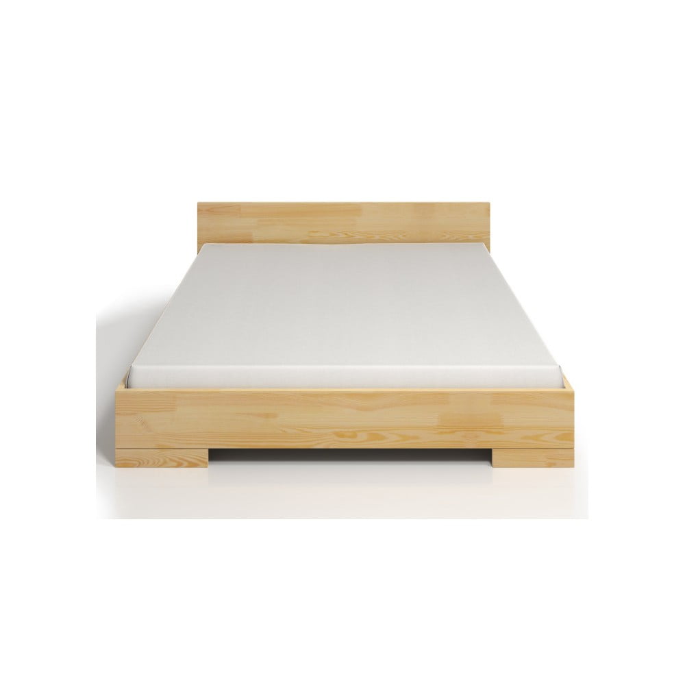 Dvojlôžková posteľ z borovicového dreva s úložným priestorom SKANDICA Spectrum 200 × 200 cm