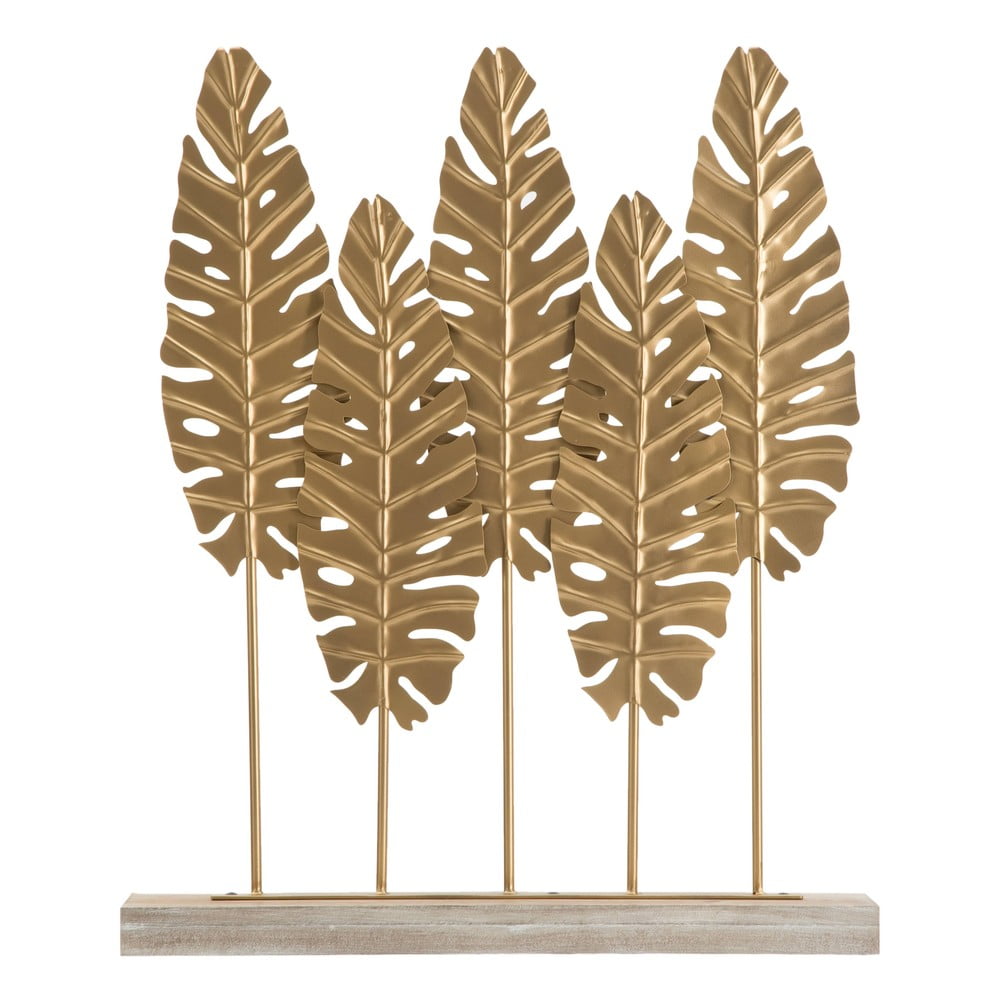 Dekoratívna soška v zlatej farbe Mauro Ferretti Long Leaf