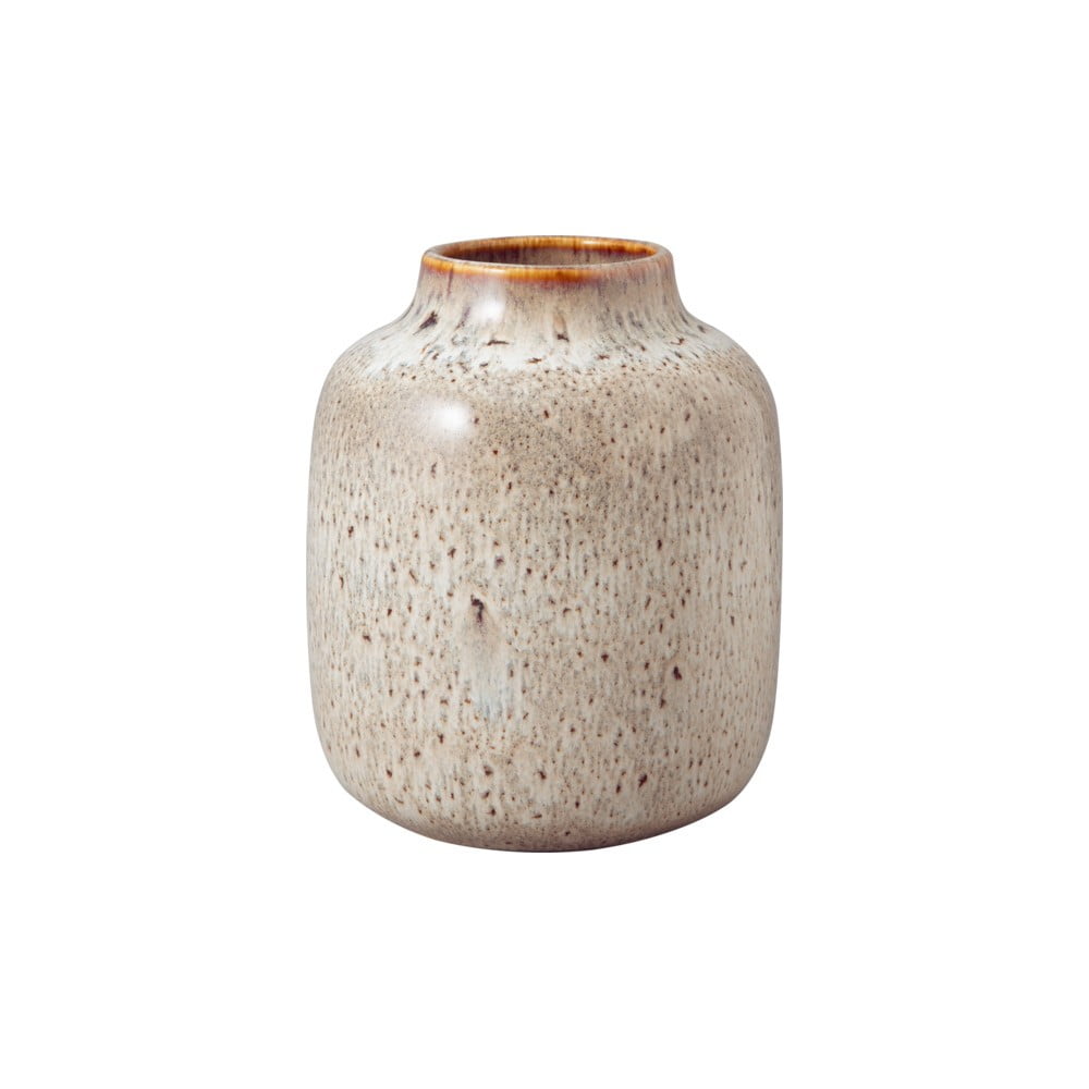 Sivo-béžová kameninová váza Villeroy  Boch Like Lave výška 15 cm