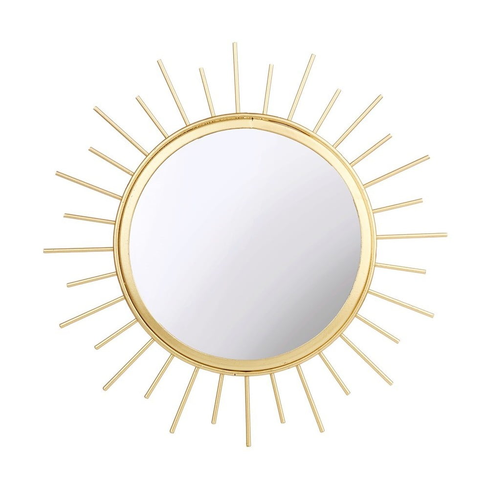 Okrúhle zrkadlo zlatej farby Sass  Belle Monochrome ø 24 cm