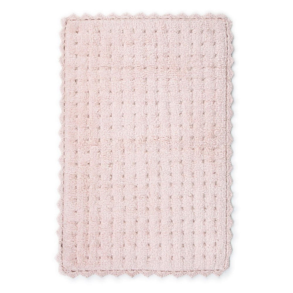 Ružová bavlnená kúpeľňová predložka Irya Home Collection Garnet 70 x 110 cm
