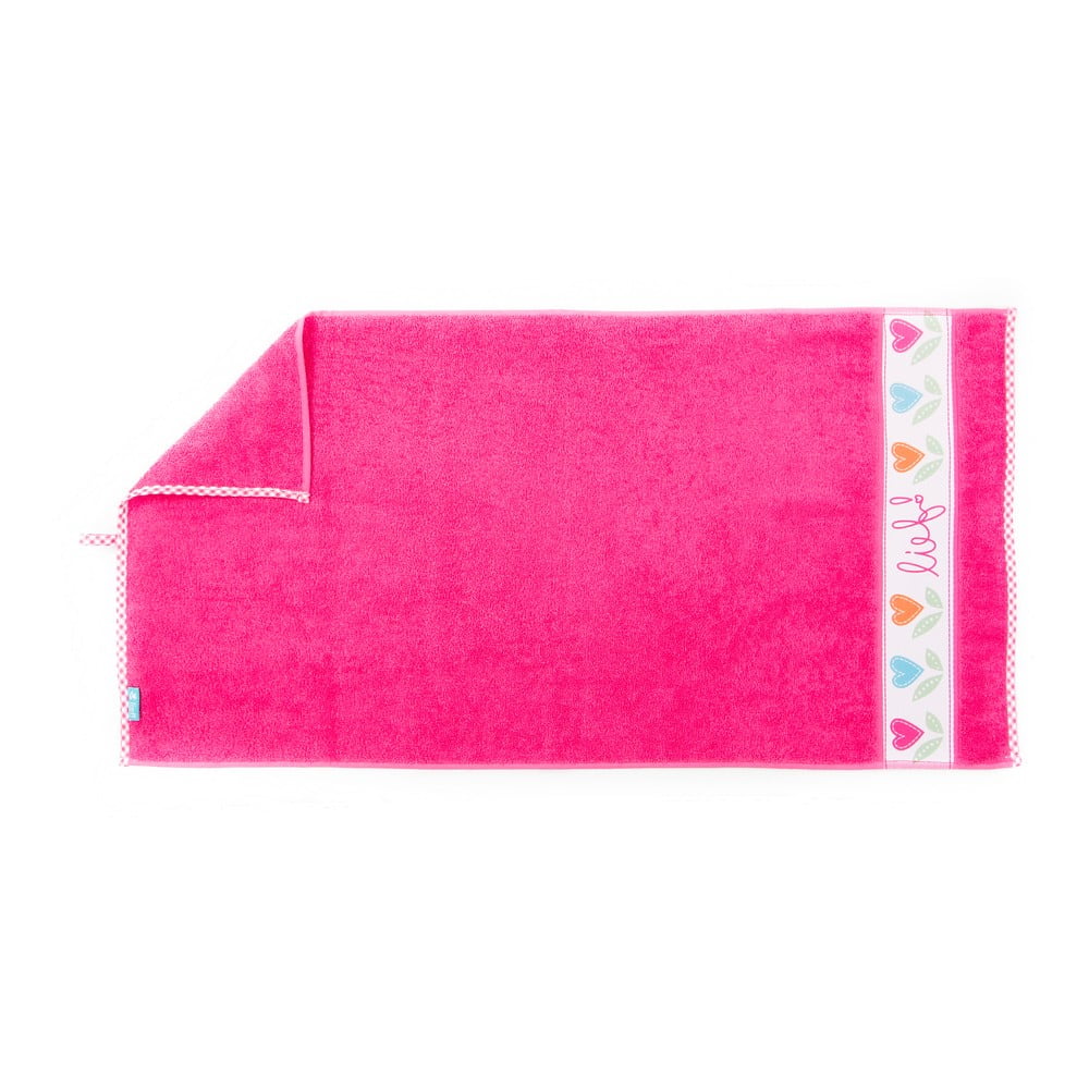 Ružový uterák Tiseco Home Studio 70 x 130 cm