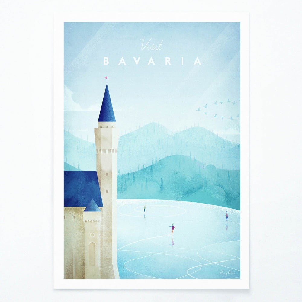 Plagát Travelposter Bavaria A3