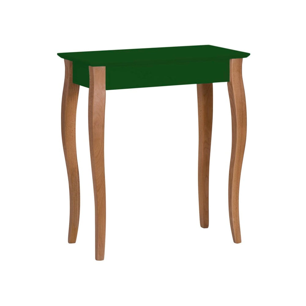 Tmavozelený konzolový stolík Ragaba Lillo šírka 65 cm