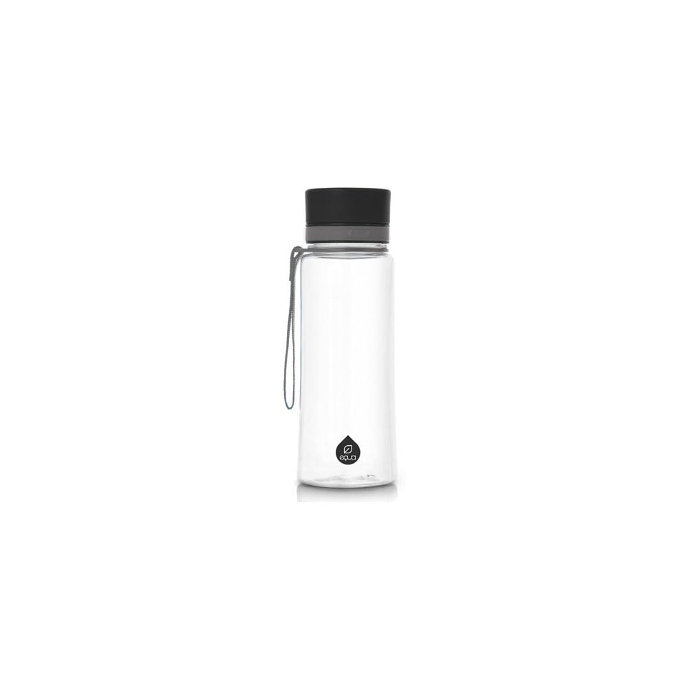 Plastová fľaša Equa Plain Black 06 l