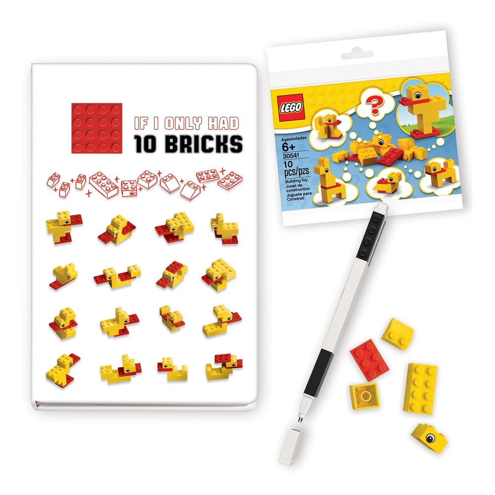 Sada zápisníka pera a stavebnice LEGO® Stationery Classic Ducks