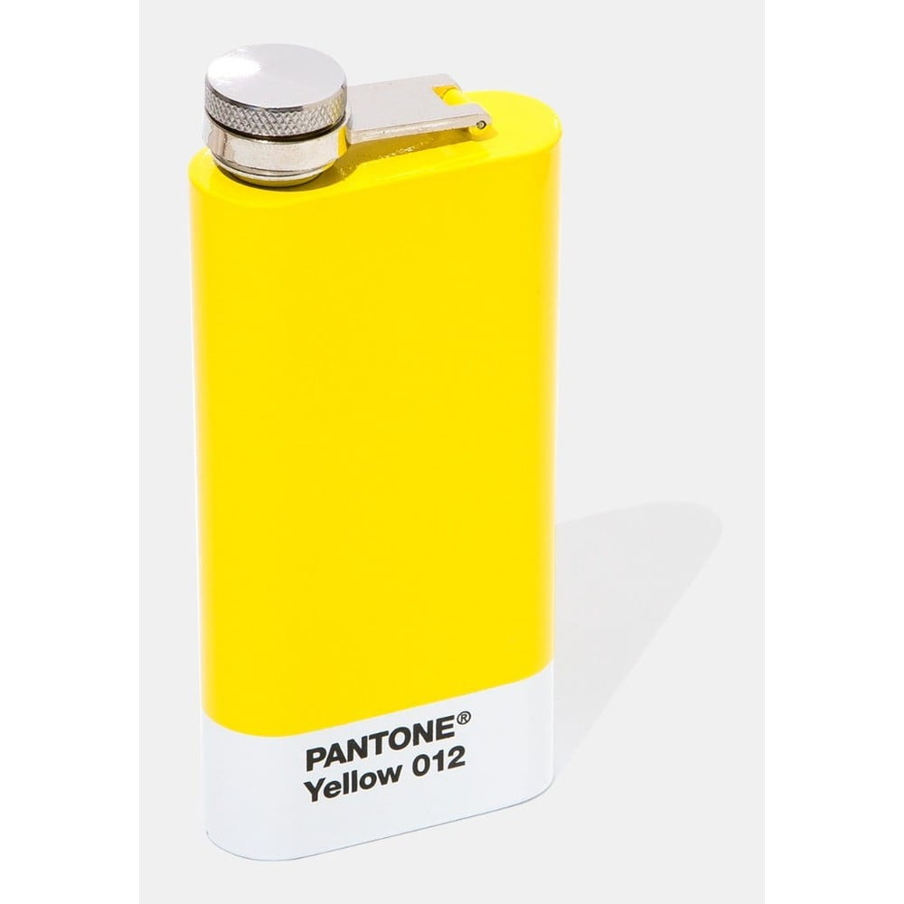 Žltá ploská fľaša Pantone 150 ml
