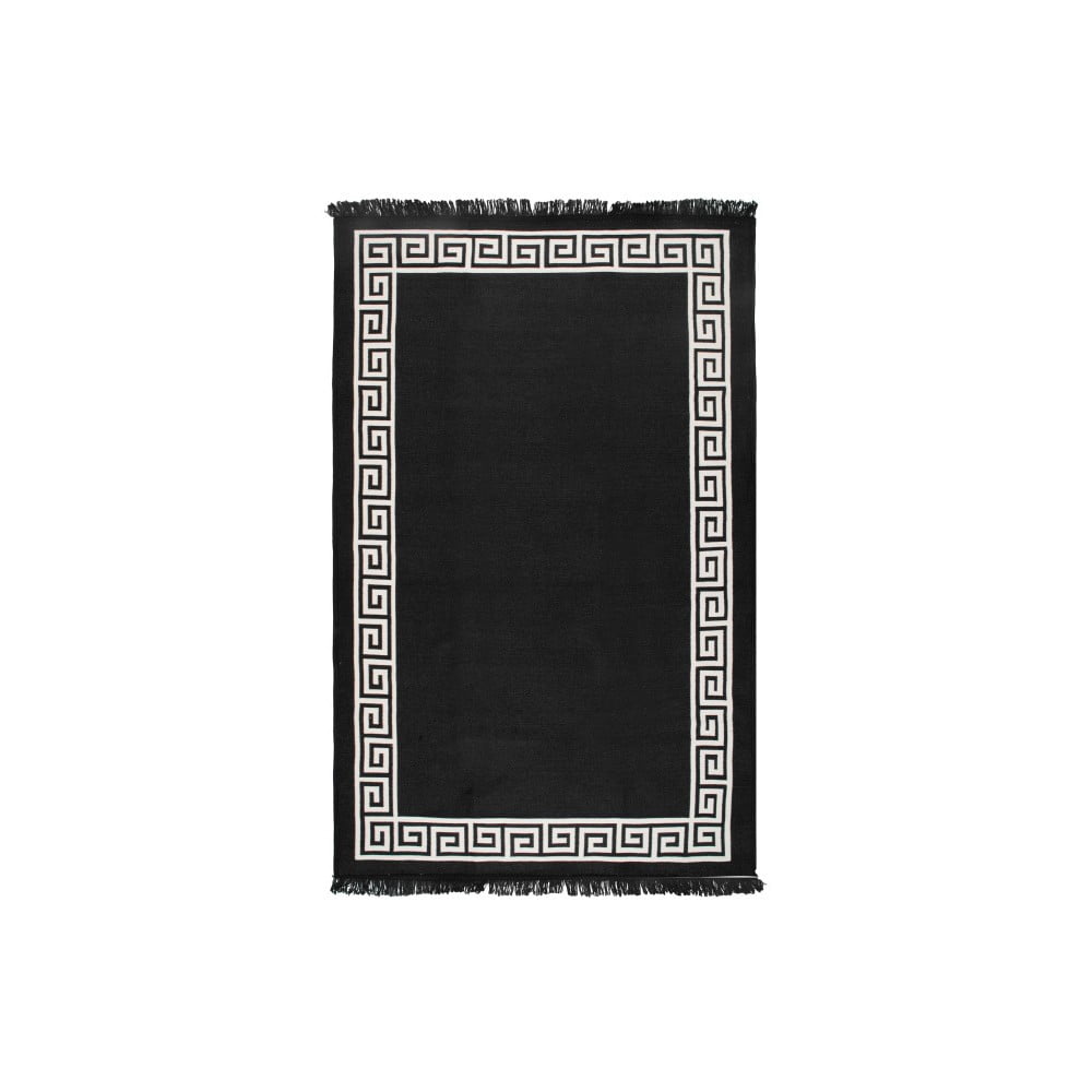 Béžovo-čierny obojstranný koberec Justed 120 × 180 cm