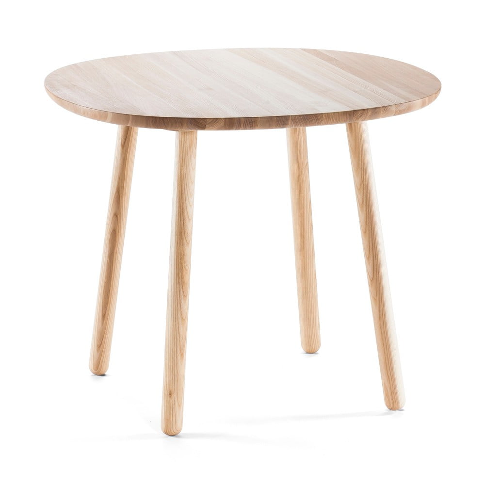 Prírodný jedálenský stôl z masívu EMKO Naïve ⌀ 90 cm