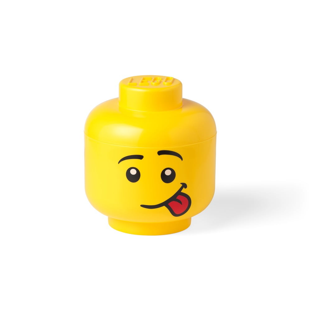 Žltý úložný box v tvare hlavy LEGO® Silly ⌀ 163 cm